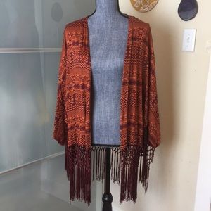Maroon laced cover up